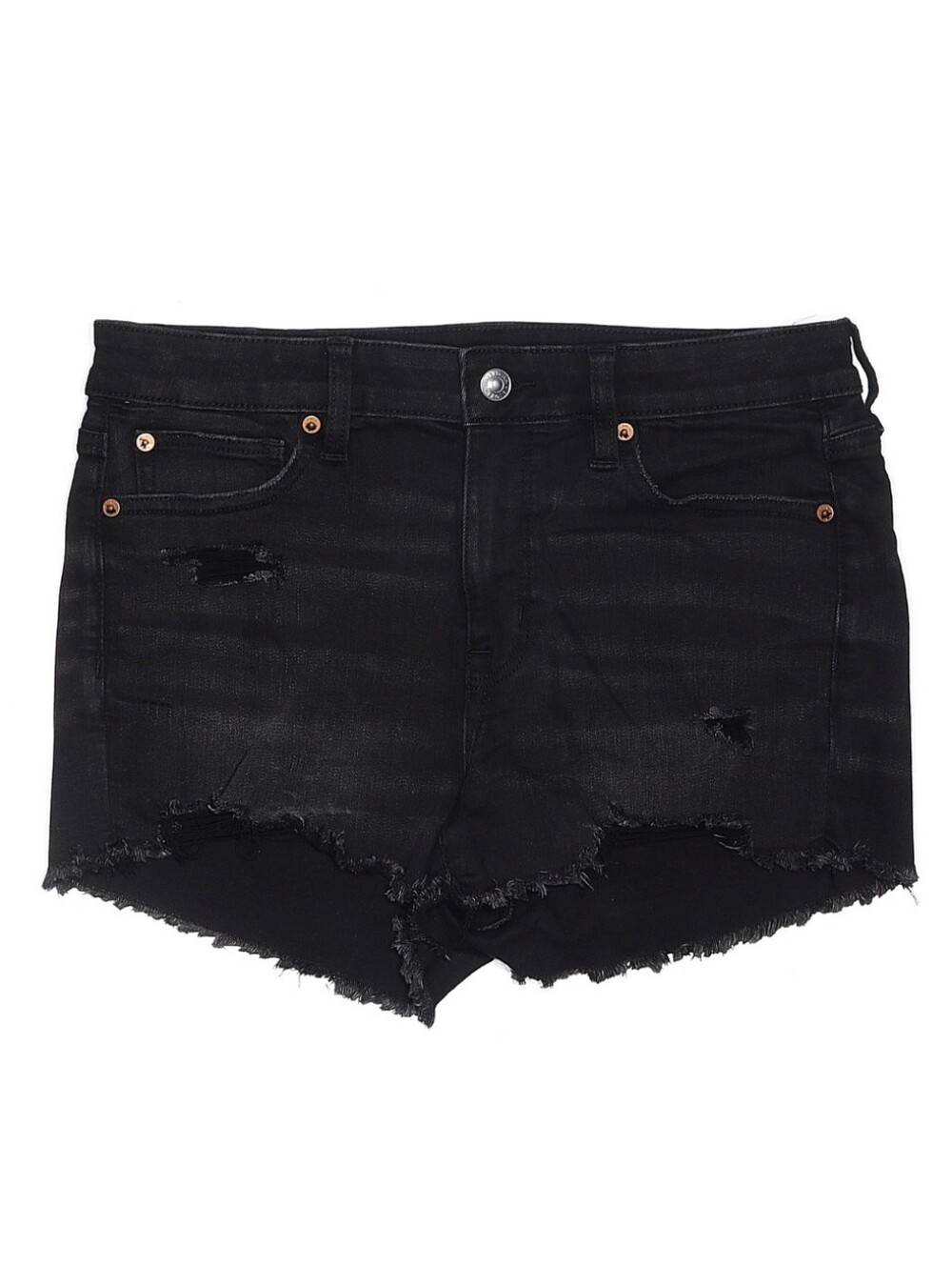 AMERICAN EAGLE OUTFITTERS Next Level High-Waist Denim Shorts - Size 8 - NWT - Picture 3 of 7